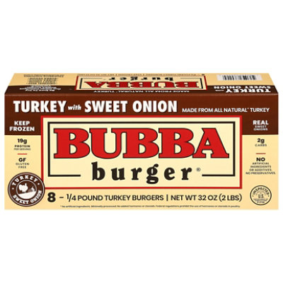 Bubba Turkey Burger Sweet Onion - 32 OZ - Image 3