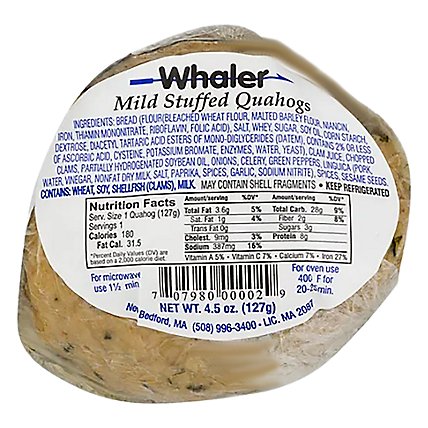 Whaler Stuffed Quahog Mild - 5 OZ - Image 1