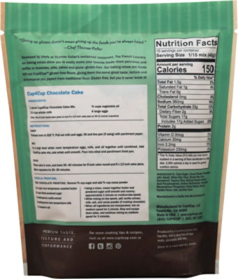 Cup 4 Cup Mix Cake Chocolate - 16.5 OZ - Image 6