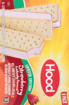 Hood Limited Edition Strawberry Ice Cream Sandwich Multipack - 8-3.75 Oz - Image 6