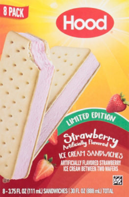 Hood Limited Edition Strawberry Ice Cream Sandwich Multipack - 8-3.75 Oz - Image 2