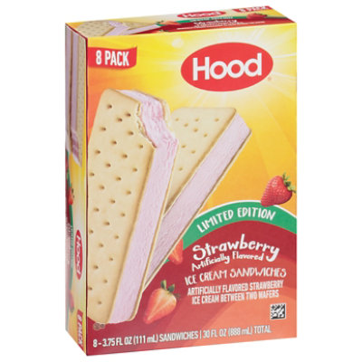 Hood Limited Edition Strawberry Ice Cream Sandwich Multipack - 8-3.75 Oz - Image 1