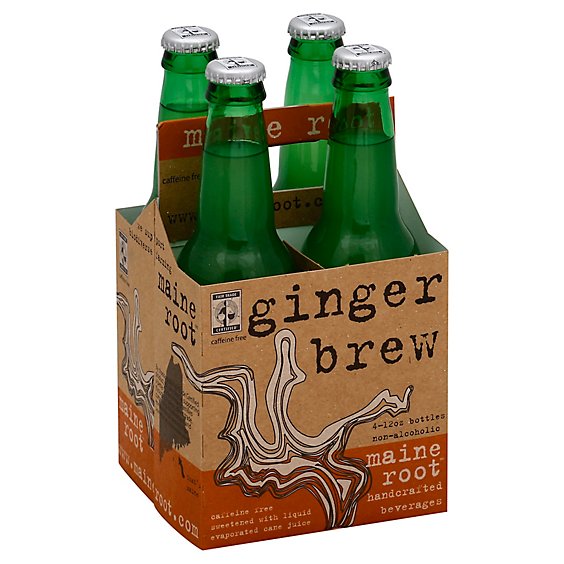 Maine Root Ginger Brew Soda - 4-12 FZ