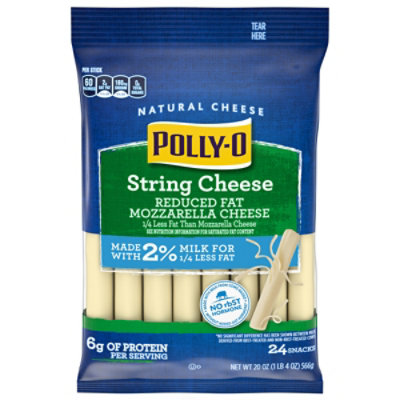 Polly O Natural Cheese-string 2% - 20 OZ - Image 3