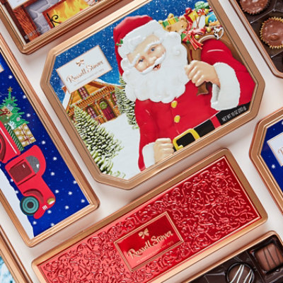 Russell Stover Santa Face Tin - 10 OZ - Image 5