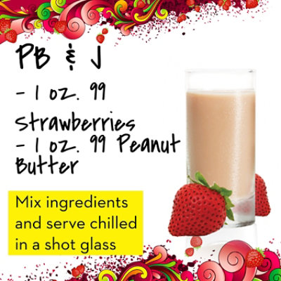 99 Brand Strawberry Liqueur 99 Proof In Bottle - 50 Ml - Image 4