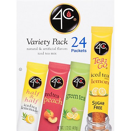 4C Foods Drink Mix Variety Tea Stix Bonus - 1.724 OZ - Image 2