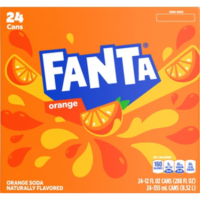 Fanta Orange Soda Cans - 24-12FZ - Image 1