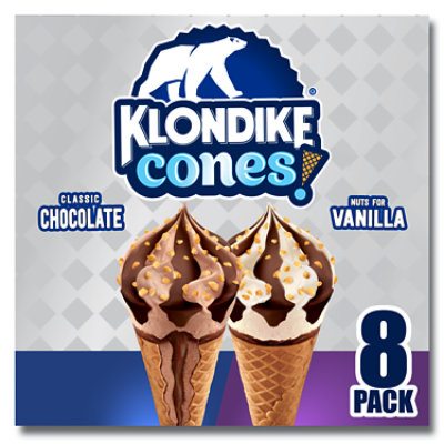 Klondike Ice Cream Cone Classic Vanilla Chocolate - 8 Count - Image 2