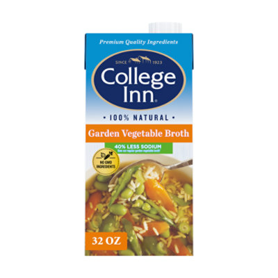 College Inn Low Sodium Garden Vegetable Broth - 32 OZ - Image 1