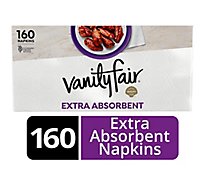 Vanity Fair Napkin 160ct Case Everyday Pillar Extra Absorbent - 160 CT