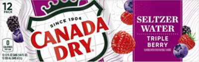 Canada Dry Triple Berry Sparkling Seltzer Water In Can - 12-12 Fl. Oz. - Image 5