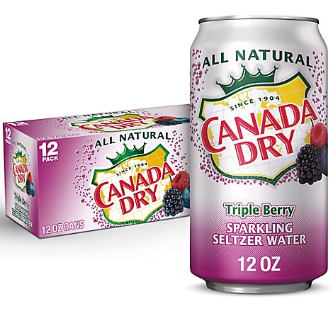 Canada Dry Triple Berry Soda - 12-12 FZ