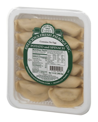 Delicious Fresh Pierogi Potato Spinach - 13 Oz - Image 4