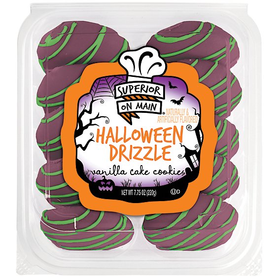 Superior On Main Halloween Drizzle Vanilla Cake Cookies Multi-pack - 7.75 OZ