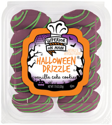 Superior On Main Halloween Drizzle Vanilla Cake Cookies Multi-pack - 7.75 OZ