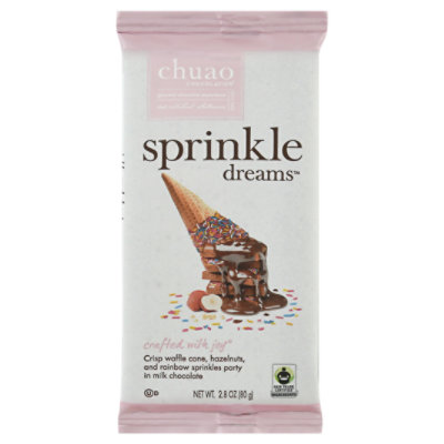 Chuao Milk Chocolate Sprinkle Dream Bar 2.8 OZ Albertsons
