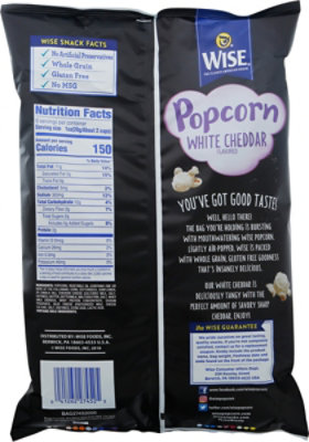 Wise White Cheddar Popcorn - 6 OZ - Image 6