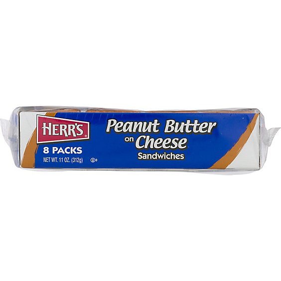 Herrs Cheese/peanut Buter Sandwich Cracker 8 Pack - 11 OZ