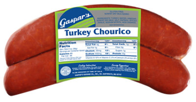 Gaspars Turkey Chourico - 1 Lb - Image 1