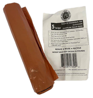 Town Of Wakefield Trash Bag Lrg - 5 CT - shaws