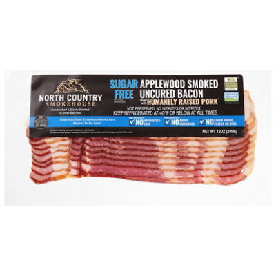 North Country Smokehouse Fruitwood Smoked Sugar Free Bacon - 12 Oz - Image 3