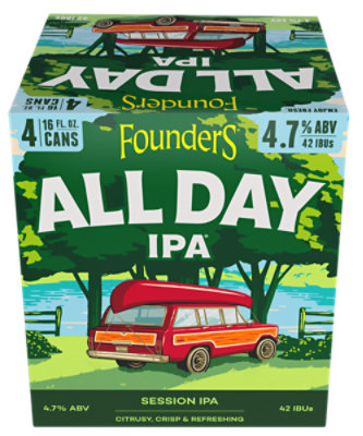 Founders All Day Ipa  In Cans - 4-16FZ - Image 2