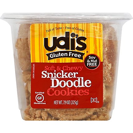 Udis Gluten Free Snicker Doodle Cookies - 7.9 OZ - Image 2