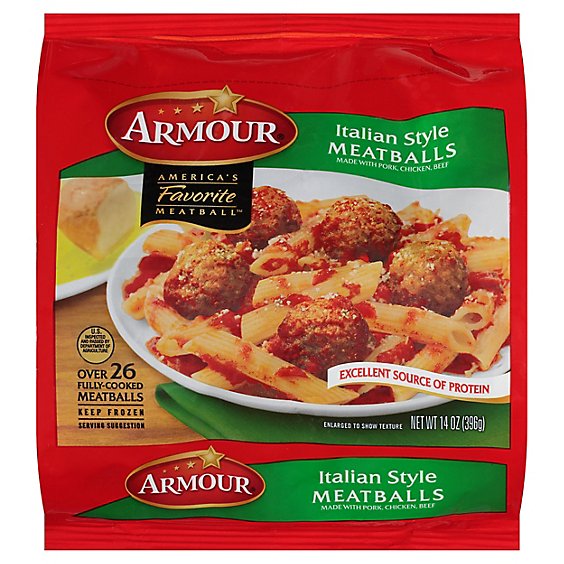 Armour Italian Style Meatballs - 14 Oz.