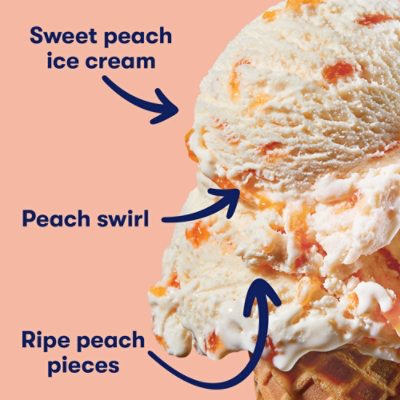 Tillamook Peaches And Cream Ice Cream - 48 Oz - Image 2