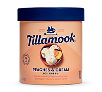 Tillamook Peaches And Cream Ice Cream - 48 Oz