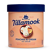 Tillamook Peaches & Cream Ice Cream - 48 Oz - Image 1