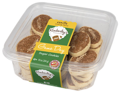 Football Mini Sugar Cookies - 10 OZ - Image 1