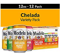 Modelo Chelada Variety Pack 3.5% ABV Mexican Import Flavored Beer Cans Multipack - 12-12 Fl. Oz.