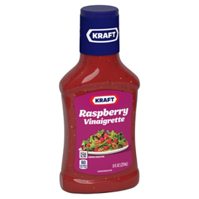 Kraft Raspberry Vinaigrette Salad Dressing Bottle - 8 Fl. Oz. - Image 3