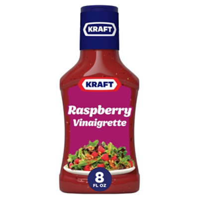 Kraft Raspberry Vinaigrette Salad Dressing Bottle - 8 Fl. Oz. - Image 1