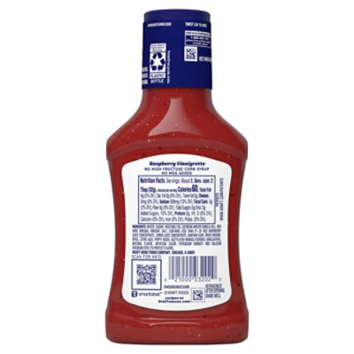 Kraft Raspberry Vinaigrette Salad Dressing Bottle - 8 Fl. Oz. - Image 2