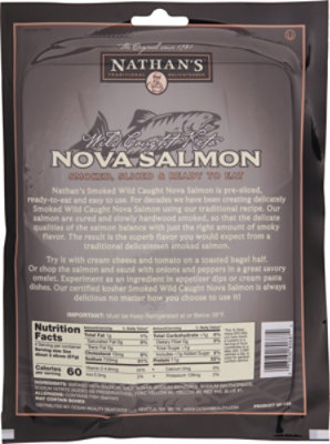 Nathans Nova Salmon Smoked Sliced - 8 OZ - Image 6