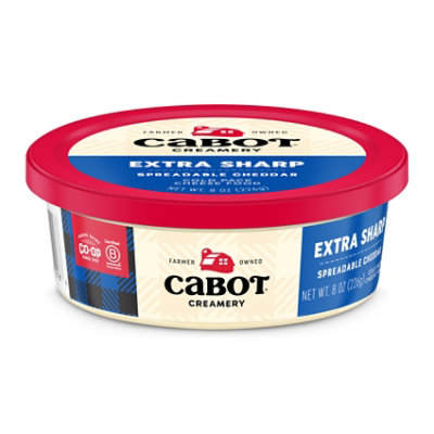 Cabot Extra Sharp Spreadable Cheddar Cheese - 8 Oz - Image 1