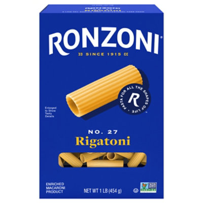 Ronzoni Pasta Rigatoni - 16 Oz - Image 1