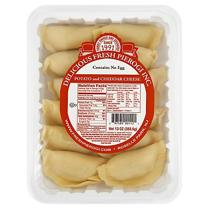 Delicious Fresh Pierogi Potato & Cheddar Cheese - 13 Oz - Image 1