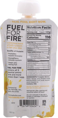 Fuel For Fire Protein Tropical Smoothie  Pouch - 4.5 Oz - Image 6