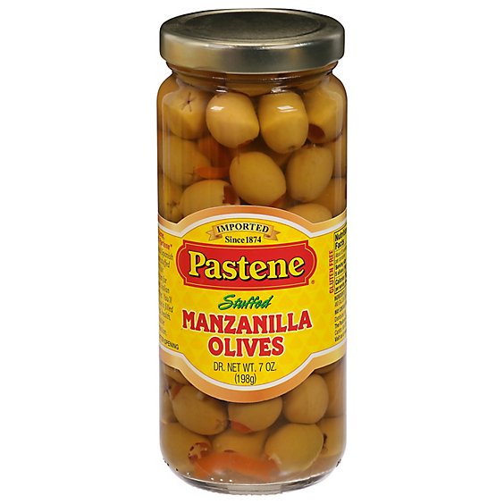 Pastene Olive Manzilla Stuffed - 7 OZ