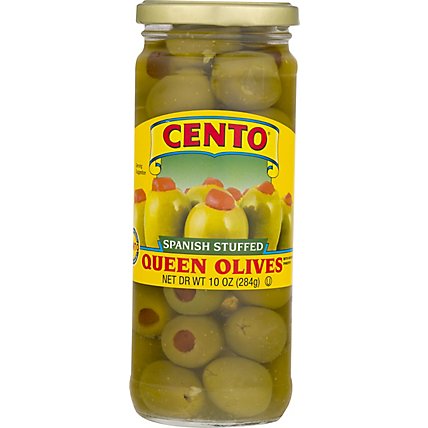 Cento Regular Stuffed Queen Olives - 10 OZ - Image 1