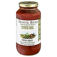 Monte Bene Pasta Sauce Tomato Basil - 24 Oz - Image 1