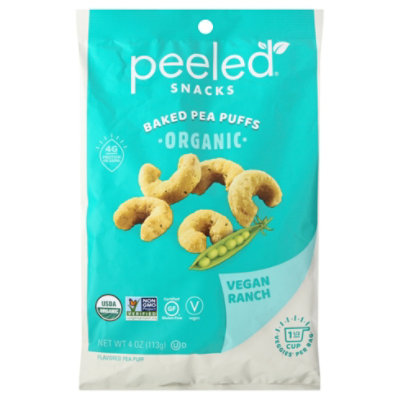 Peeled Snacks Organic Baked Pea Puffs Vegan Ranch - 4 Oz - Image 3