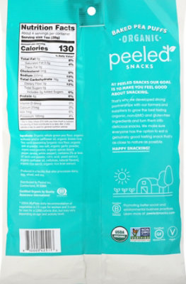 Peeled Snacks Organic Baked Pea Puffs Vegan Ranch - 4 Oz - Image 6