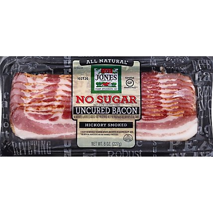 Jones No Sugar Hickory Bacon Regular Slice - 8 OZ - Image 2