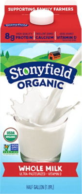 Stonyfield Organic Whole Milk Half Gallon - 1.89 L - Image 2