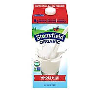 Stonyfield Organic Whole Milk Half Gallon - 1.89 L